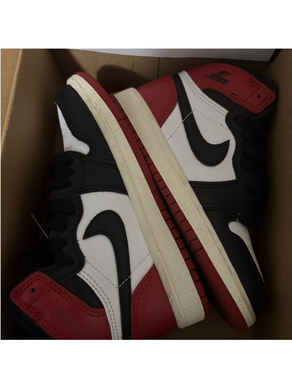 Jordan Kids Sneakers Red Black White